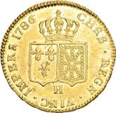 Reverse Double Louis d'Or 1786 H