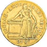 Reverse 1 Escudo 1844 So IJ