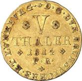 Reverse 5 Thaler 1814 FR