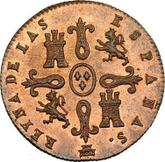 Reverse 4 Maravedís 1845