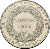 Reverse Thaler 1834 Provincial Legislature