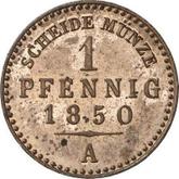 Reverse 1 Pfennig 1850 A