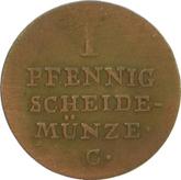 Reverse 1 Pfennig 1821 C