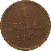 Reverse 1 Heller 1847