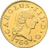 Obverse 1/2 Escudo 1764 M JP