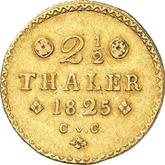 Reverse 2 1/2 Thaler 1825 CvC