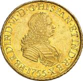 Obverse 8 Escudos 1755 LM JM