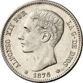 Obverse 1 Peseta 1876 DEM