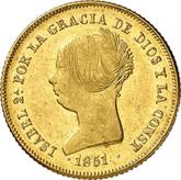 Obverse 100 Reales 1851
