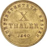 Reverse 10 Thaler 1840