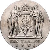 Reverse Thaler 1801 A