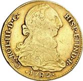 Obverse 4 Escudos 1782 P SF