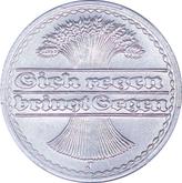 Reverse 50 Pfennig 1921 J