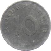 Obverse 10 Reichspfennig 1944 D