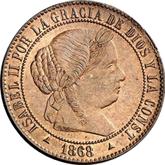 Obverse 2 1/2 Céntimos de Escudo 1868 OM