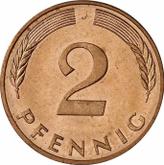 Obverse 2 Pfennig 1985 J
