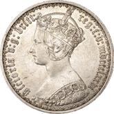Obverse Florin 1876 WW Gothic