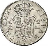 Reverse 2 Reales 1808 M AI