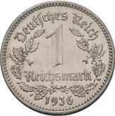 Obverse 1 Reichsmark 1936 A