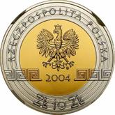 Obverse 10 Zlotych 2004 MW UW XXVIII Summer Olympic Games - Athens 2004