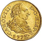 Obverse 1/2 Escudo 1773 M PJ