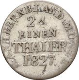 Reverse 1/24 Thaler 1827