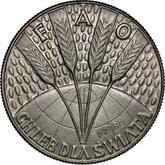 Reverse 10 Zlotych 1971 MW WK Pattern FAO