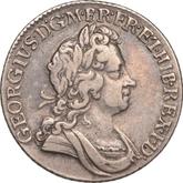 Obverse Shilling 1724 Second draped bust