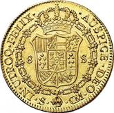 Reverse 8 Escudos 1787 S CM