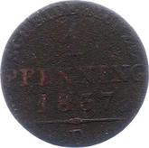 Reverse 1 Pfennig 1837 D