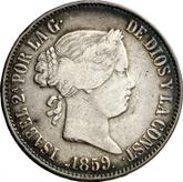 Obverse 10 Reales 1859