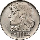 Reverse 10 Zlotych 1970 MW Pattern 200th Anniversary of the Death of Tadeusz Kosciuszko