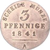 Reverse 3 Pfennig 1841 A Ebersdorf