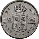 Reverse 2 Reales 1852