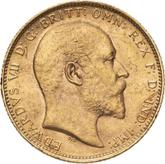 Obverse Sovereign 1904 M