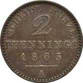 Reverse 2 Pfennig 1865 A