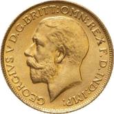 Obverse Sovereign 1926 SA