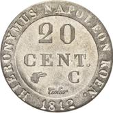 Reverse 20 Céntimos 1812 C