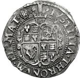 Reverse 2 Pence (Halfgroat) no date (1625-1642) Second draped bust