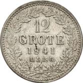 Reverse 12 Grote 1841