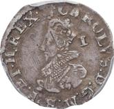 Obverse Penny no date (1625-1642) Second draped bust