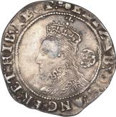 Obverse Sixpence 1595 Sixth issue
