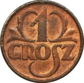 Reverse 1 Grosz 1936 WJ