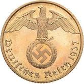 Reverse 10 Reichspfennig 1937 A