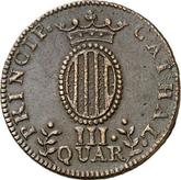 Reverse 3 Cuartos 1813 Catalonia