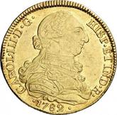 Obverse 8 Escudos 1782 P SF
