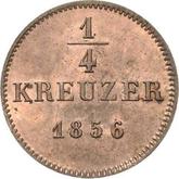 Reverse 1/4 Kreuzer 1856