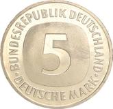 Obverse 5 Mark 1989 D