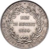 Reverse Thaler 1864 25 years of Adolf's rule