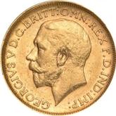 Obverse Sovereign 1916 S